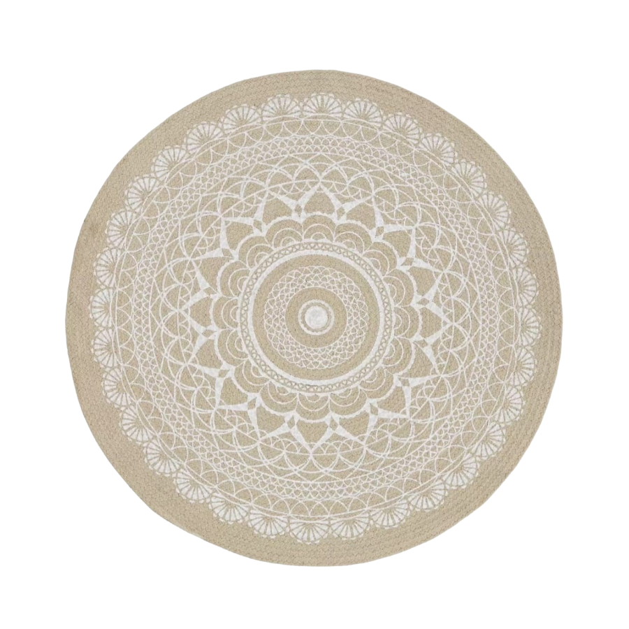 Boho Teppich rund